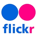 flickr logo and link