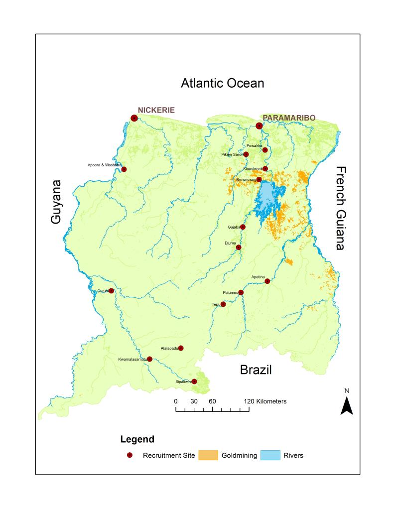 Map of Guyana