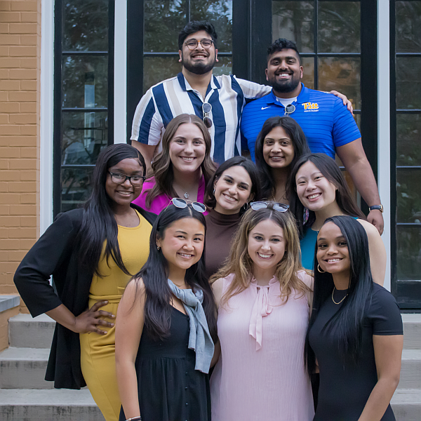 "featured students posing together"