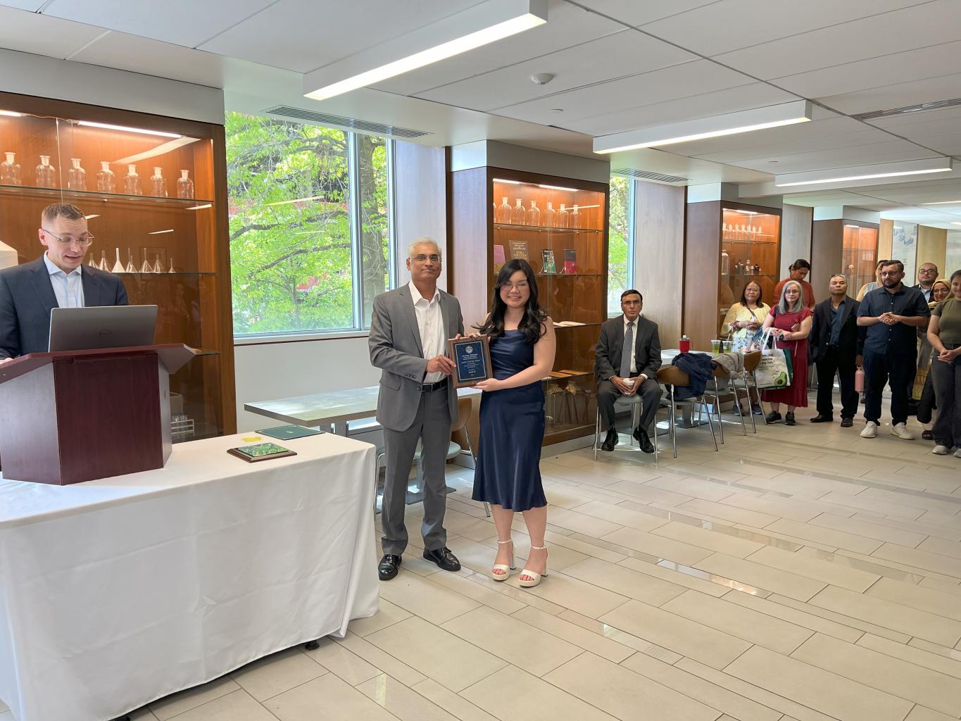 graduates being presented with awards