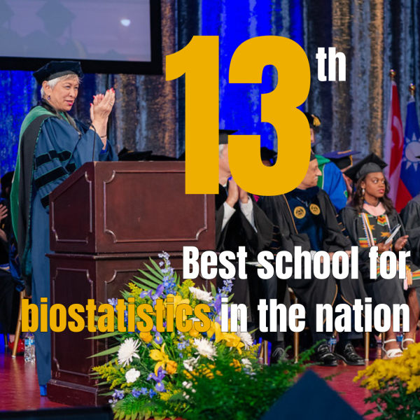 13th best school for biostatistics in the nation