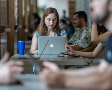 student in commons