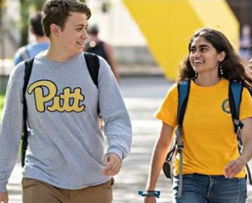 Students walking