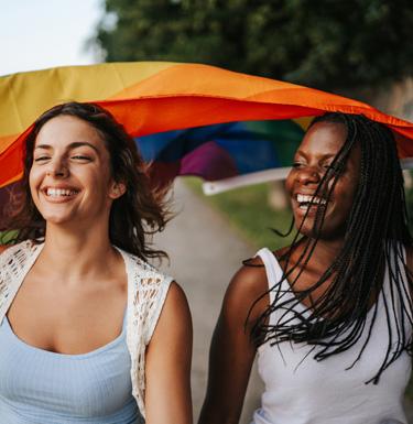 Students smiling