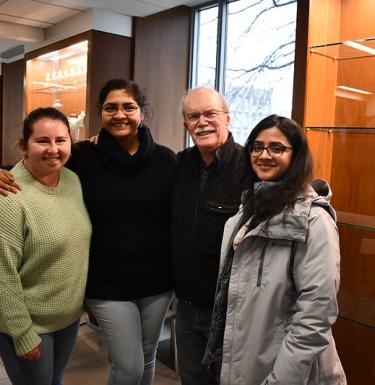 David Finegold, MD and students