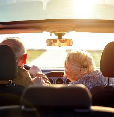 older person driving