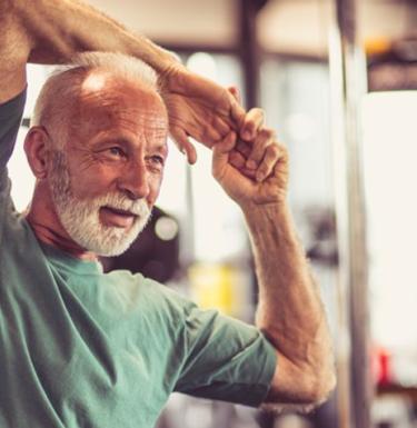 older gentleman working out