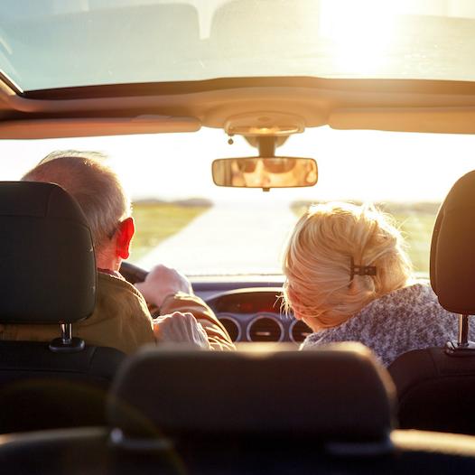 older person driving
