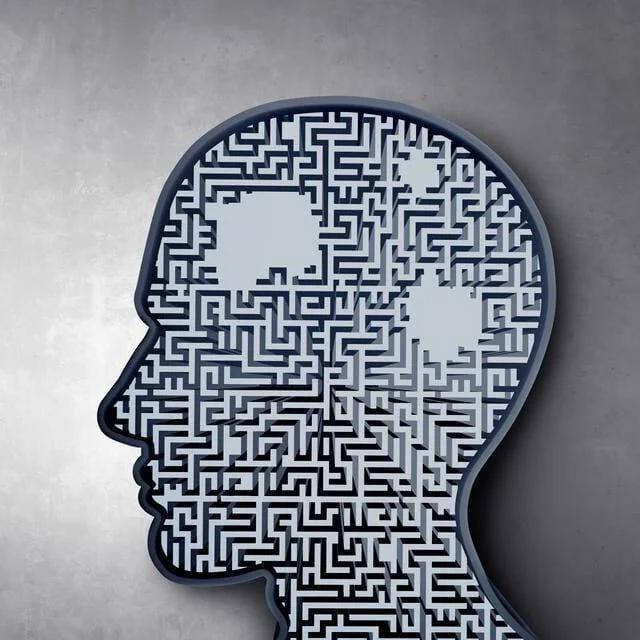 illustration of brain as a maze