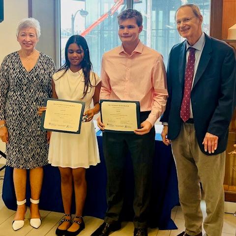 Two PHSA students receive the Justin Reid Ehrenwerth Emerging Scholar Award